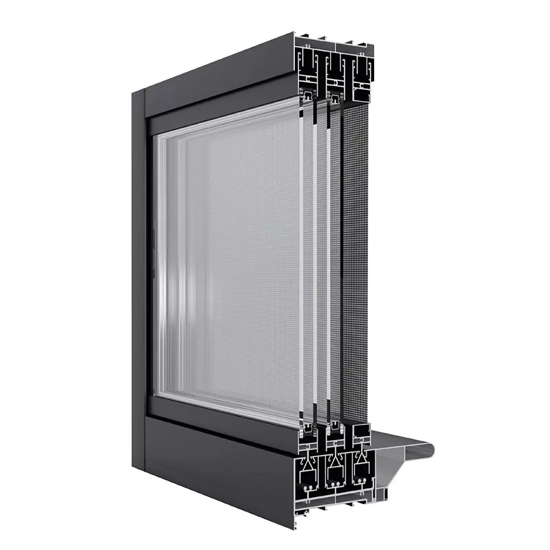 Ventana deslizante de aleación de aluminio
