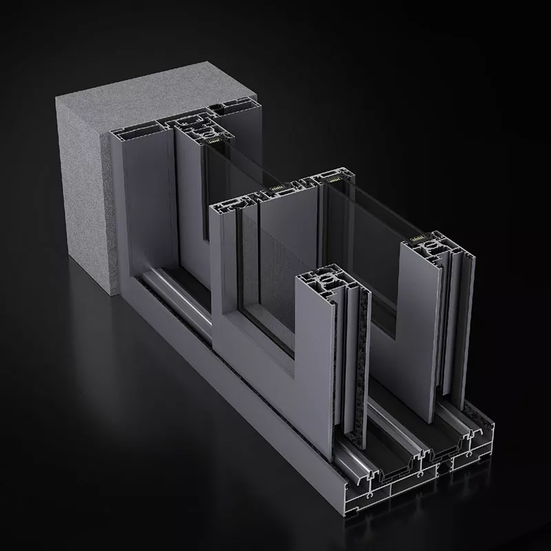 Ventana corrediza de aluminio de las persianas de las persianas eléctricas