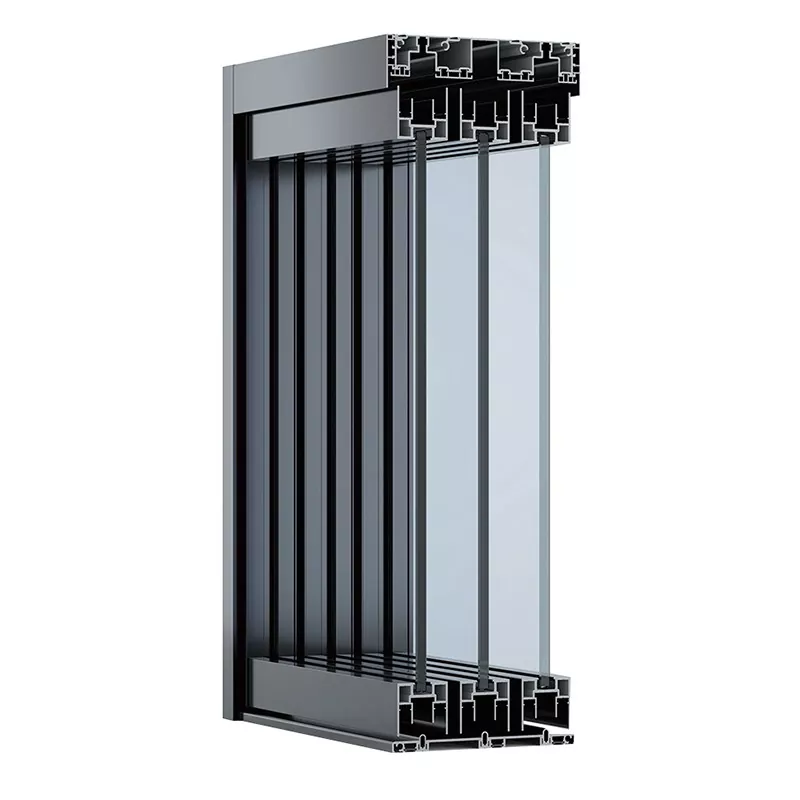 Puerta corredera de vidrio extremadamente simple