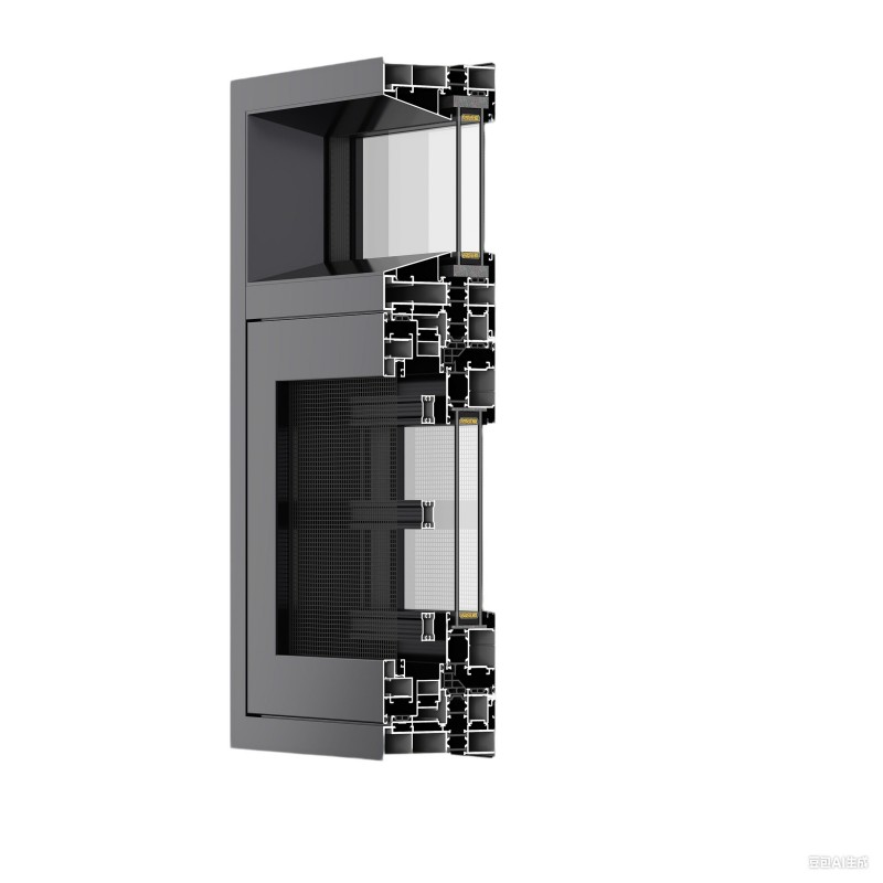 Ventanas de aluminio de vidrio templado